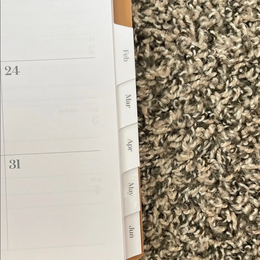 Cambridge Tan Weekly/Monthly Monthly Agenda/Planner